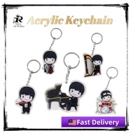 ［Just Like Music］Acrylic Cute Keychain Cartoon Drum Piano Violin Bag Keychain