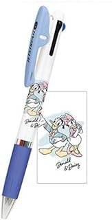 Kamio Japan 301638 Donald &amp; Daisy Jetstream 3-Color Ballpoint Pen, 0.5mm, Friendship