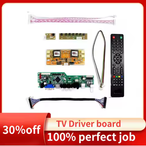 New TV56 Monitor board Kit for LTM190E4-L01 LTM190E4-L02 TV+HDMI+VGA+AV+USB LCD LED screen Controlle