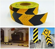 5cmx10m Arrow Safety Warning Conspicuity Reflective Roll Tape Marking Film Sticker for Road Construction Caution sticker