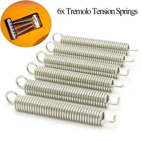 6x Practical Musical Instrument Electric Guitar Tremolo Springs Classic Guitar Parts for Fender Stra