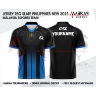Jersey T-SHIRT RSG SLATE PH FILIPINA NEW 2023 MPL PH FILIPINA SEASON 11 MOBILE LEGENDS FREEFIRE AOV 