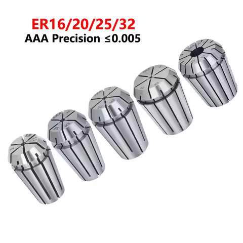 OYYU AAA 0.005 ER ER11 ER16 ER20 ER25 ER32 2mm 3mm 4mm 5mm 6mm 7mm 8mm 9mm 10mm Spring Collet Chuck