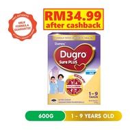 108[RM35.00 after cashback] Dumex Dugro Sure Plus Milk Formula 1-9 years 600g /Dugro Complete 600g (