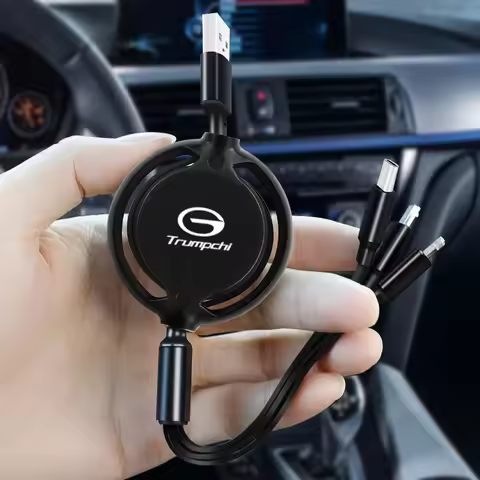 3 In 1 Fast Charging Cable USB Type C Data Wire Charger For GAC MOTOR Trumpchi GS4 GS5 GS8 GM8 GA4 G