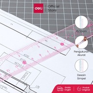 Deli Cute Design School Ruler/School Straight Edge 15cm, 6Inch/20cm 8 inch Metric and inch graduatio