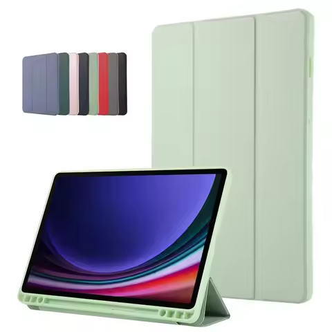 Funda For Samsung Galaxy Tab S9 FE Case 10.9" PU Leather TPU Back Stand Tablet For Galaxy Tab S9 Fe 