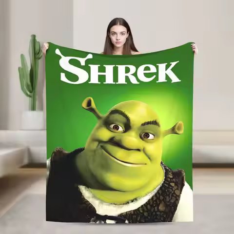 Pun mein swampf S-shreks Blanket Super Warm Novelty Plush Throw Blanket For Outdoor Travel Office Fl
