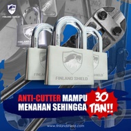 Padlock Finland Shield V3  💯 Original dgn NEW upgrade version plg latest dengan free gift👍👍