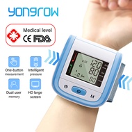 Yongrow Tonometer Automatic Wrist Blood Pressure Monitor Digital lcd Sphgmomanometer Heart Beat Rate