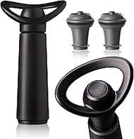 Vacu Vin Concerto Black (1 pump, 2 stoppers) Wine Saver, standard (09875606-USA)