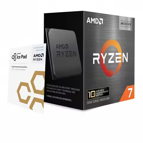 AMD Ryzen 7 5800X3D 10th Anniversary Edition CPU 8-Core 16-Thread AM4 Processor 3D V-Cache 96MB L3 C