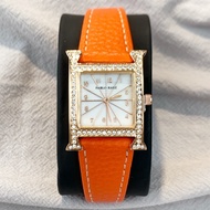 PABLO RAEZ Special Luxury Watch High-Grade Designer Diamond Leather Lady Dress Orange Jewelry Women