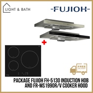 [BUNDLE] FUJIOH FH-ID5130 Induction Hob 59cm and FR-MS1990R/V Slim Cooker Hood 90cm