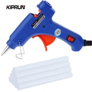 KIPRUN Hot Melt Glue Gun, 20W High Temperature Hot Melt Adhesive Trigger Repair Tool, With 10pc 7mm 
