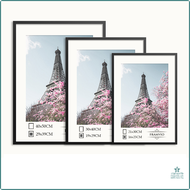 [Shaoy] bức tranh treo tường hiện đại khung kim loại khung ảnh đen Thảm Trắng plexiglass 50x70 40x50