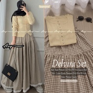 KATUN Delvira Skirt Set LatestWanita 2026 Premium Haruka Knit Top + Skirt Set AnyOriginal