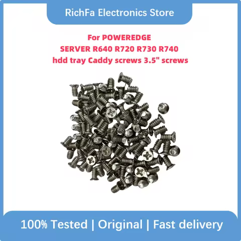 For POWEREDGE SERVER R640 R720 R730 R740 hdd tray Caddy screws 100pcs/200pcs/500pcs 3.5" screws