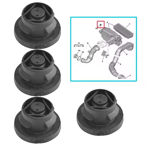 1/3/4pcs Air Filter Box Black Rubber Grommet Insertion Eyelet Elements For 1.6 HDI Diesel 1422A3 142
