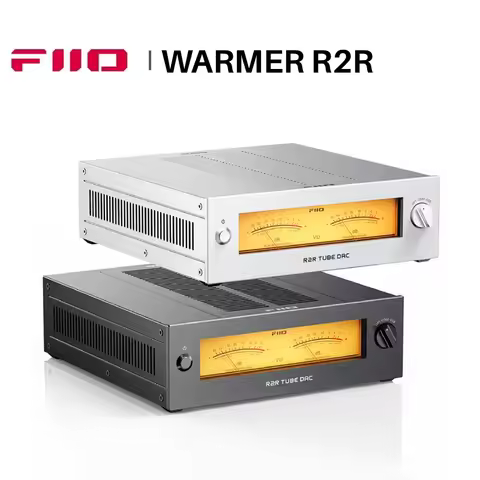 FIIO WARMER R2R Tube DAC Amplifier Fully Balanced 24Bit Architecture with JJ E88CC Tube Buffer USB O