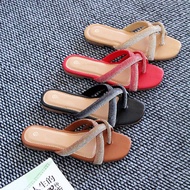 Chaozhou Women's Shoes Flat Slippers Light Luxury Diamond-studded Fashion Craft Shoes Casual Shoes S