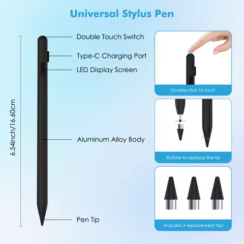 MoKo Stylus Pen for Touch Screen,Active Universal Stylus Pen for iPad/iPhone/Samsung/Tablet Devices 