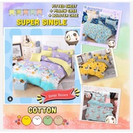 Super Single Cotton Fitted Bedsheet, Children Super Single Bedsheet, Super Single Bedsheet