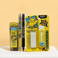 Pikachu Eraser Staedtler Retractable eraser Stationery Pencil Set Pokemon Series Goodie