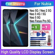Original For Nubia Neo 5G Neo 2 5G Neo 3 4G Neo 3 5G Neo 5 5G  Focus Pro 5G LCD Display Touch Screen