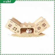 [rrzlhf] Wooden Hamster Tunnel House, Versatile Climbing Ramp for Small Pets And Rodents, 30cm X 6.5