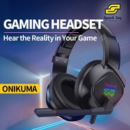 【SG】ONIKUMA K19 X7PRO K20 K5 K8 K10 RGB LED Lights Gaming Headphones Headset with Microphone