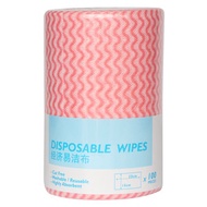 CT - 經濟易潔布，一次性即棄抹布，23x15cm/片，100片/卷[紅色單卷裝] [TM-NW0451523RW]