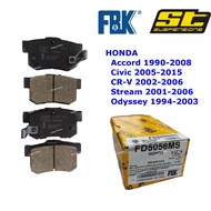 FBK HONDA Accord SM4 SV4 Rear Disc Brake Pad S84 SDA CR-V S9A SNA Odyssey Stream S7A FD5056MS