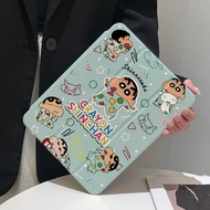 Crayon Shin-chan case iPad 2022 pro11 2024 air4/5/6 three-fold rotating acrylic iPad case mini6 gen5