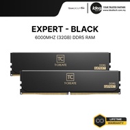 TEAMGROUP T-CREATE EXPERT DDR5 | BLACK | 6000MHz | 32GB (2x16GB) | CL38 | INTEL XMP / AMD EXPO | DDR