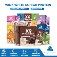 Wink White XS High Protein 30g x 10 Sachets – Thai Drink for Weight Loss, Low Fat, Healthy & Tasty