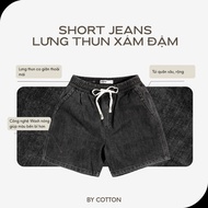 Quần Short Nam Cao Cấp Jeans Lưng Thun 3 Màu BY COTTON