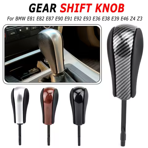Automatic AT Short Long Gear Stick Car Shift Gear Knob For BMW E81 E82 E87 E90 E91 E92 E93 E36 E38 E