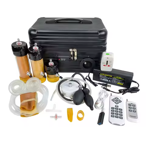 Multi-frequency mode vacuum sucking masturbation pump, adult male orgasm control anal plug induction