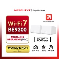 Mercusys BE9300 WiFi 7 Whole Home Mesh System Halo H47BE (2-Pack) (Powered by TP-Link)