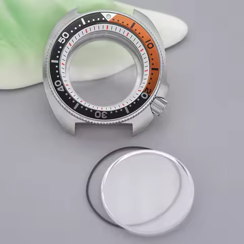 Mod 6105 6309 Turtle Watch Case NH34 NH35 & NH35 NH36 4R35 7S26 Movement Compatible Sapphire Crystal
