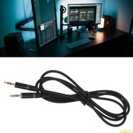 Lidu11 2 5mm Stereo TRS Male to 2 5mm Male Angle  Aux Cable Cord 20cm 100cm