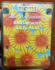 幸運小兔 PS2遊戲 PS2 向日葵 太陽花 日本製 原廠HORI 記憶卡 8M PS2遊戲記憶卡 PS2記憶卡