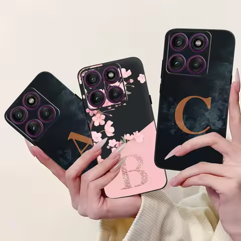 For Motorola Edge 60 Pro Case XT2507-1 Luxury Letters Cover Soft TPU Phone Case For Motorola Edge 60