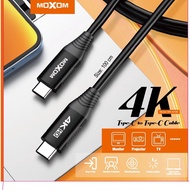 100W 5A Fast Charger Cable Type C to Type C Cable Original Moxom PD Cable Type C Fast Charging Cable