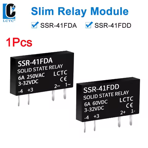 SSR Solid State Relays DC to DC Slim Relay Module 3-32VDC 6A Mini Relay Non-contact DIN Rail Relay S