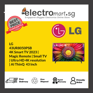 LG  43UR8050PSB  4K Smart TV 2023 |  Magic Remote | Small TV | Ultra HD 4K resolution  | AI ThinQ  43 Inch