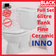 Black Hardware Bathroom Water Closet Toilet Bowl Ceramic Seat Inno WC Home Toothbrush Holder Shower 