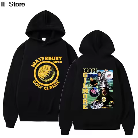 Unisex Fashion Fans Hoodie for Men and Women Hooded Happy Gilmore 2 Sweatshirts Long Sleeve Tracksui