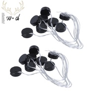 【wiiyaadss1.sg】16Pcs Black Wire Lead 2X3V CR2032 Coin Cell Button Battery Holder Case